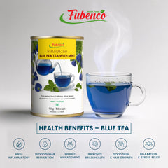 Fubenco Blue Pea Herbal Tea with Mint -50gm