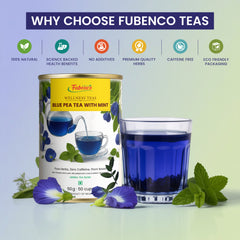 Fubenco Blue Pea Herbal Tea with Mint -50gm