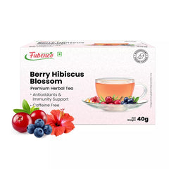 Berry Hibiscus Blossom Herbal Tea Tisane -20 Tea Bags