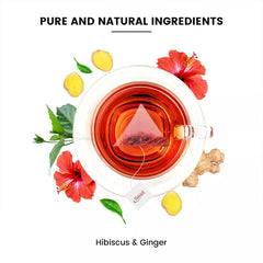 Hibiscus Zing Herbal Tea Tisane - 20 Tea Bags