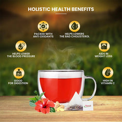 Hibiscus Zing Herbal Tea Tisane - 20 Tea Bags