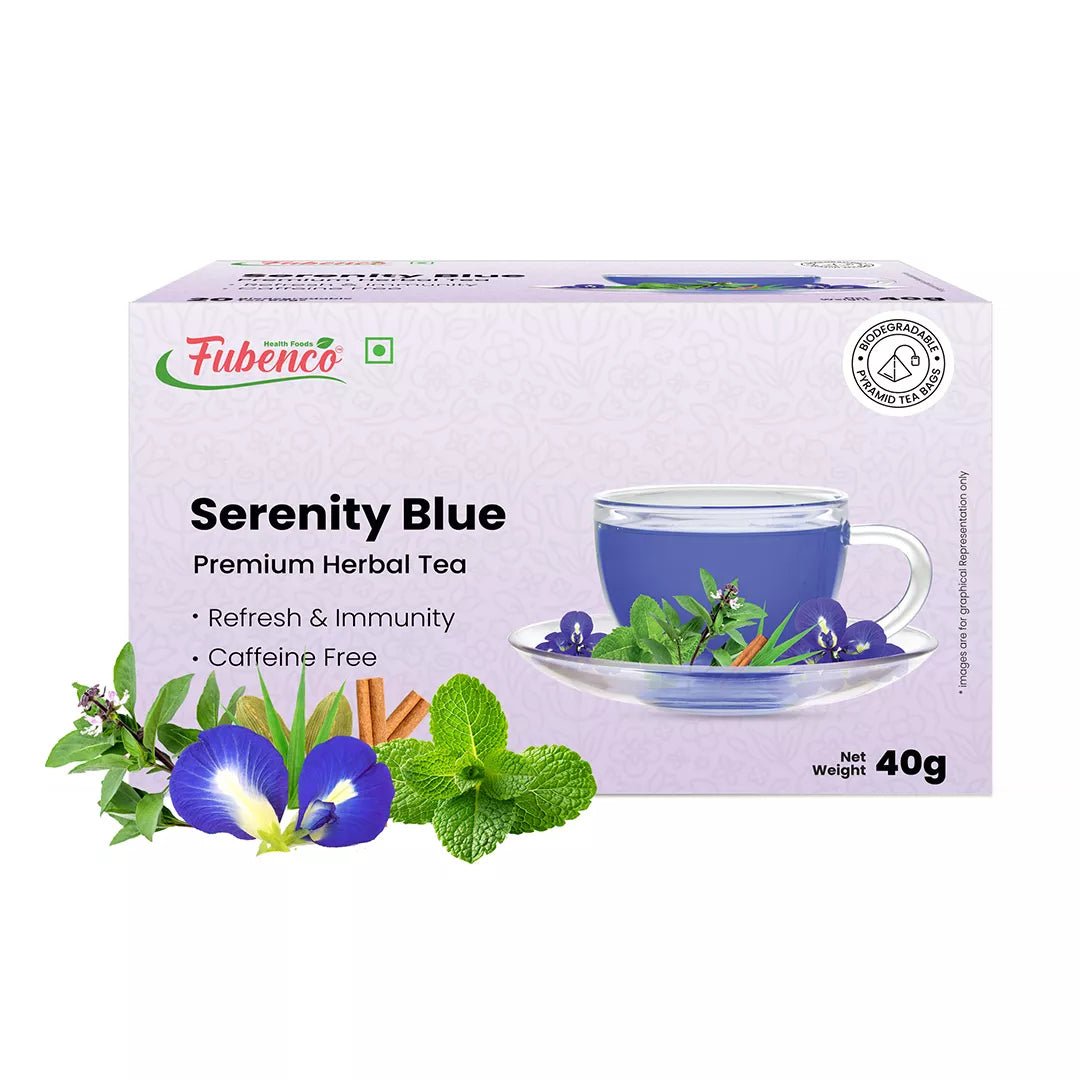 Serenity Blue Herbal Tea Tisane - 20 Tea Bags